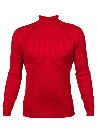 Red Prestige International Men's Turtleneck Sweater Regular-Fit SW-330 - DESIGN MENSWEAR