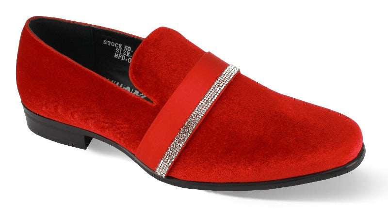 Red velvet slip on men&