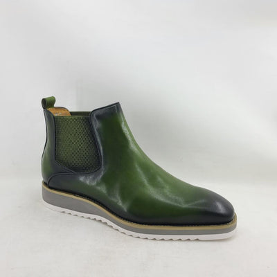 Carrucci Olive Men's Slip-on Patina Chelsea Boot Style No: KB515-15