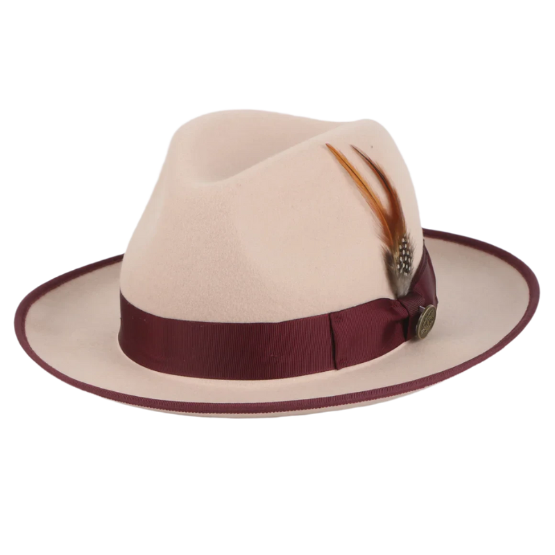 Rose-Brown Brim Trim Steven Land Men&