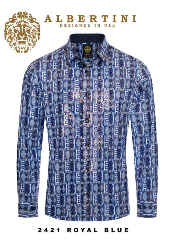Royal Blue Paisley Luxury Design Men&