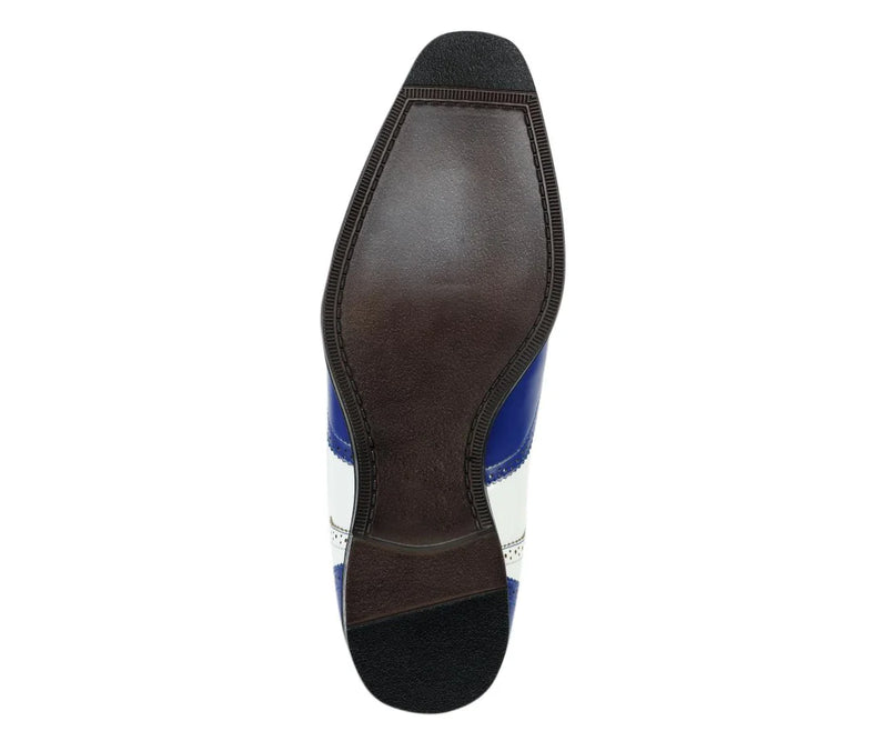 Royal Blue Two-Tone Wingtip Men&