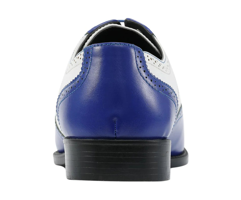 Royal Blue Two-Tone Wingtip Men&