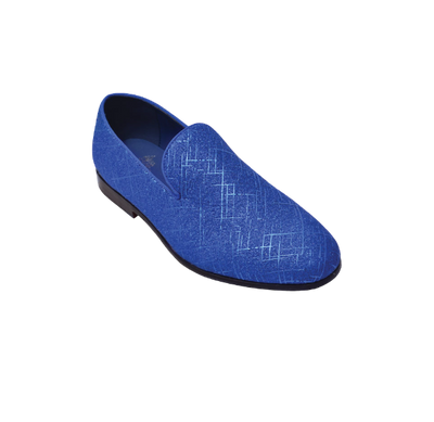 Royal BLue Men's Shoes  Fashion Design Slip-On Loafer Style No : LF8885