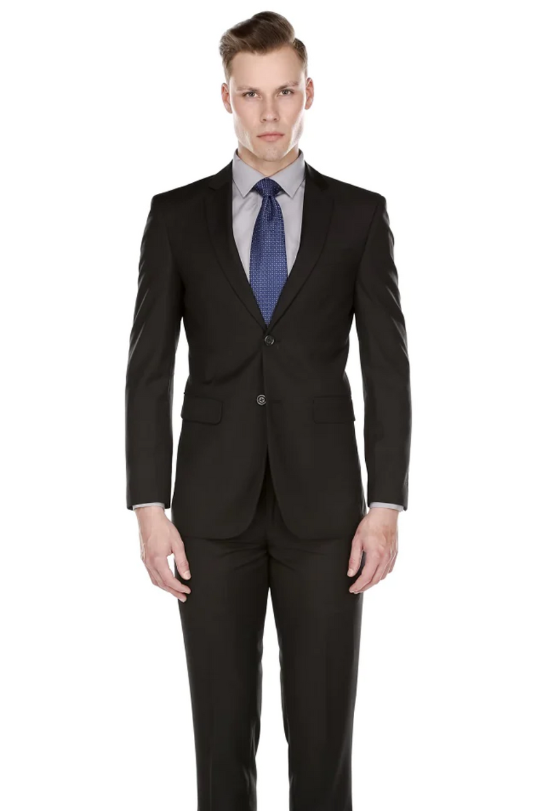 Black Slim-Fit Men&