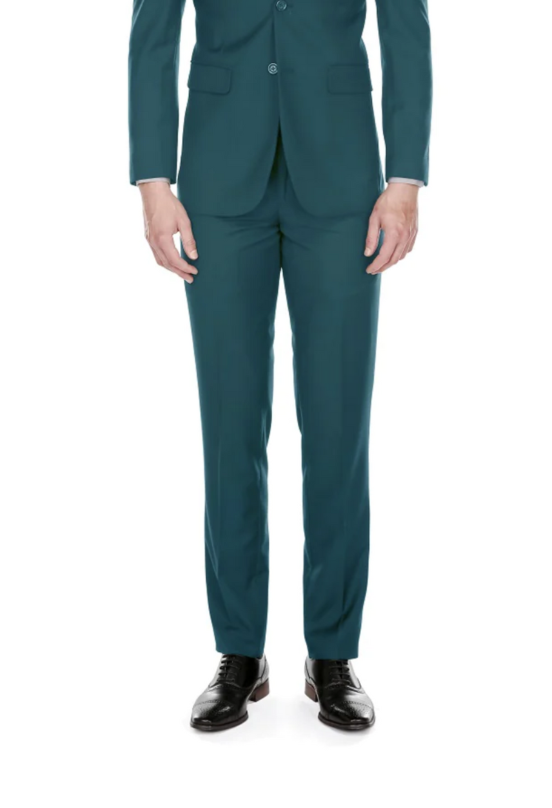 Sea Green Slim-Fit Men&