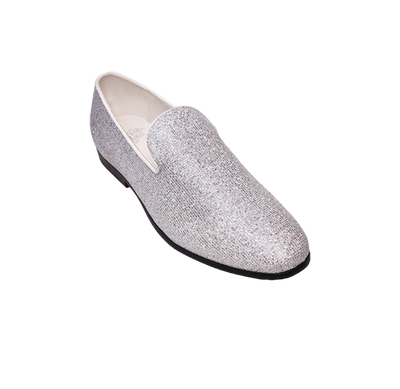 Sliver Grey Men's Luxury Shoes Style Slip-On Loafer Style No : LF8891