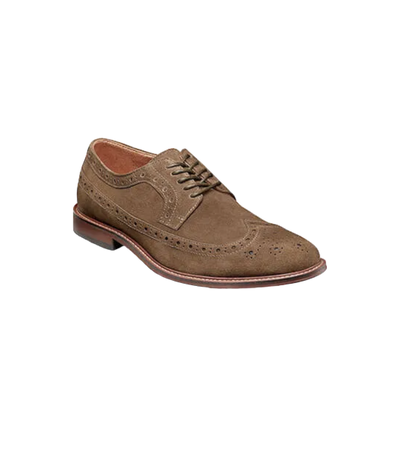 Stacy Adams Blue Men's Wingtip Oxford Lace-Up Casual suede Leather Shoes