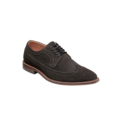 Stacy Adams Blue Men's Wingtip Oxford Lace-Up Casual suede Leather Shoes