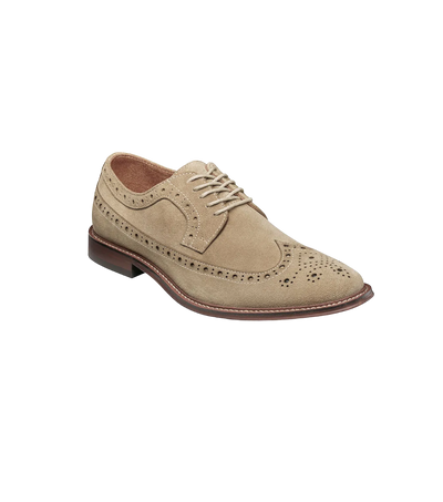 Stacy Adams Blue Men's Wingtip Oxford Lace-Up Casual suede Leather Shoes
