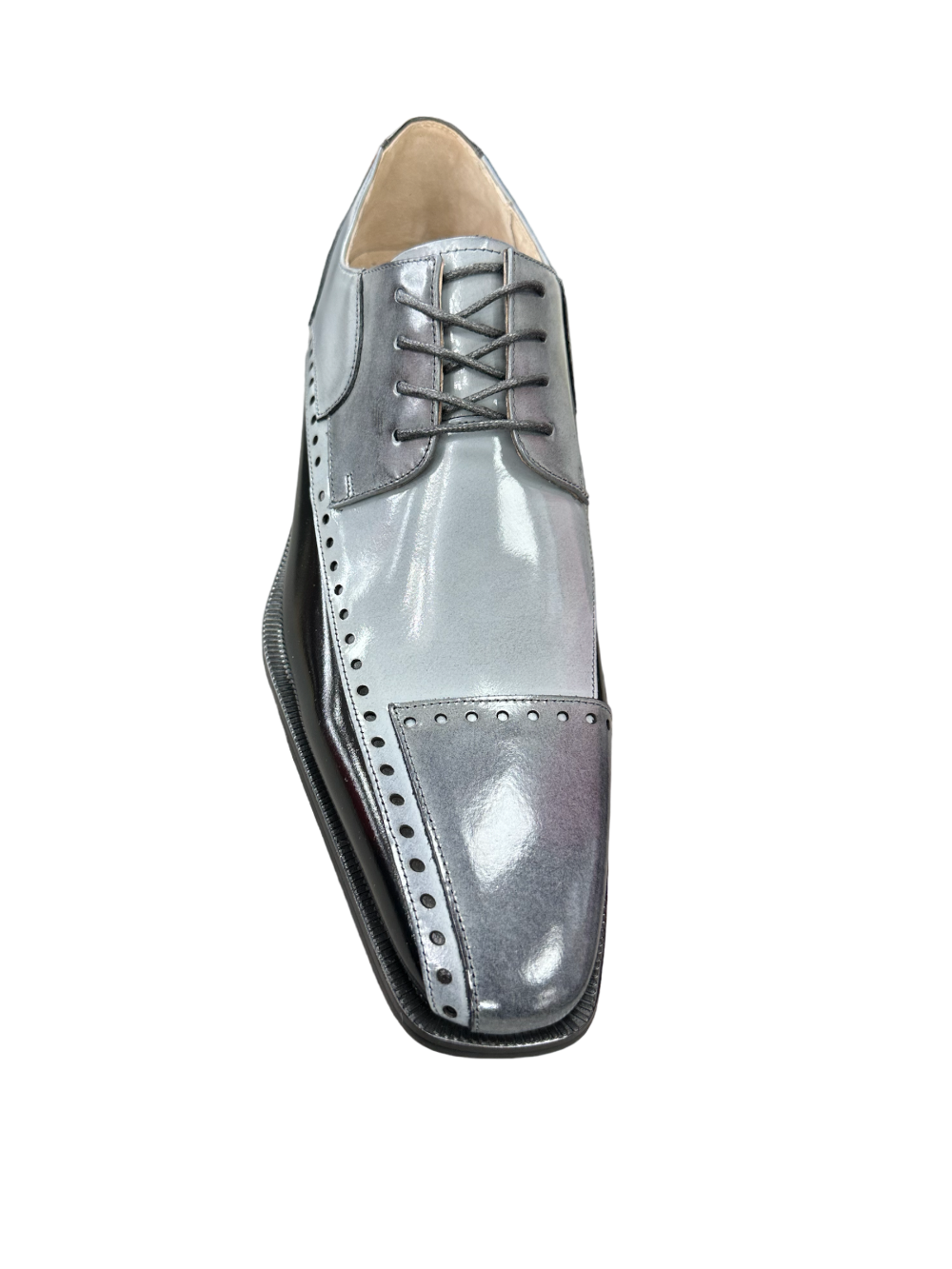 Stacy Adams Plaza Men's Multi Color Grey Black Lace-Up Dress Shoes Oxf