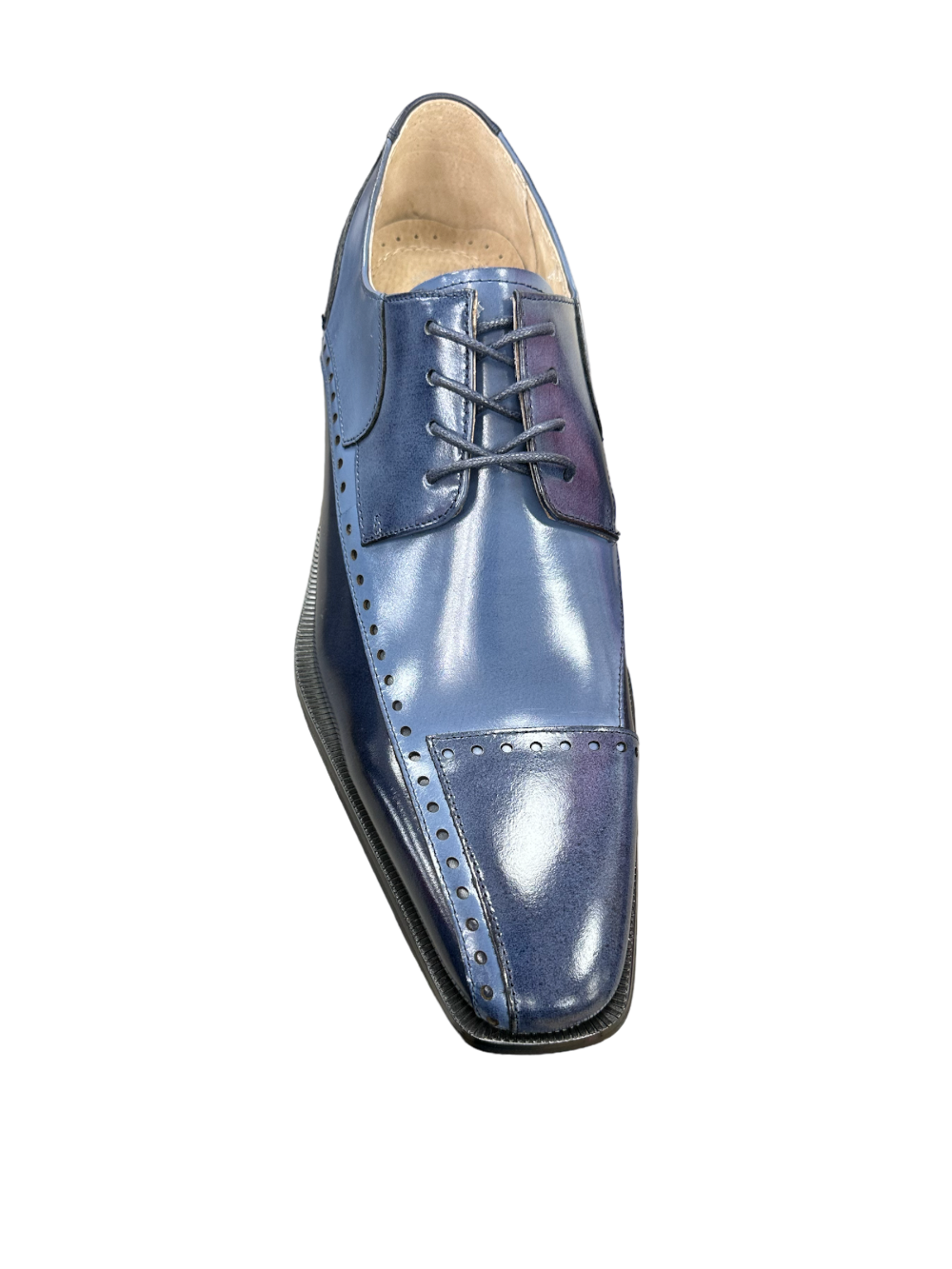 Stacy Adams Shoes Plaza Modified Cap Toe Oxford Blue Multi Size 9.5