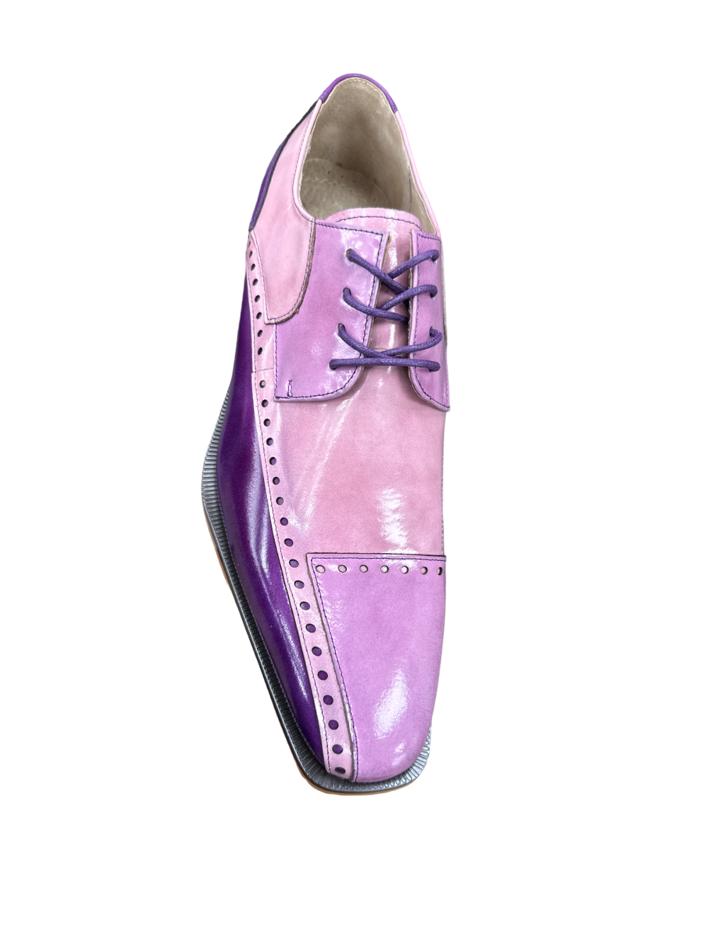 Stacy Adams Shoes Plaza Modified Cap Toe Oxford Purple Multi Size 8