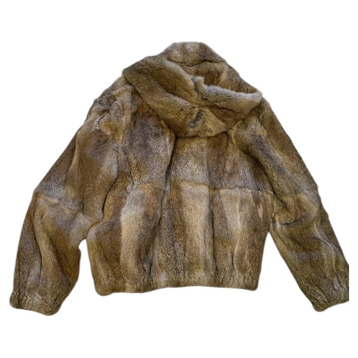 Whisky Khaki Fur Coat Men&