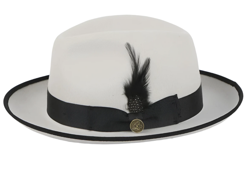 White and Black Brim Trim Steven Land Men&