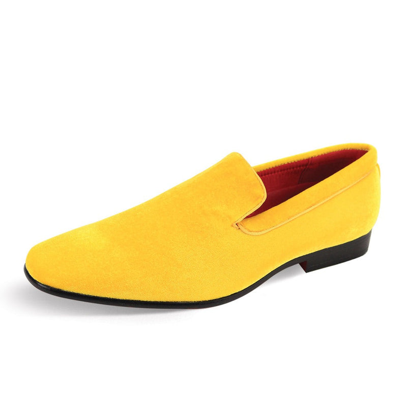 Yellow Velvet Shoe Men&