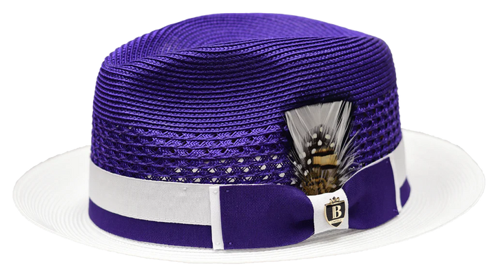 mens purple dress hats Purple Dress Hat for Unique Suit Style