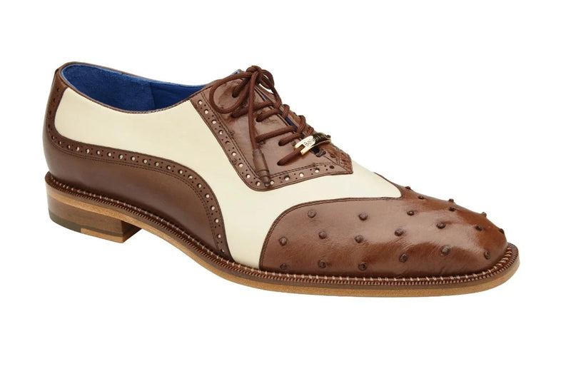 Brown/Cream Belvedere Sesto Wingtip Lace-Up Men&