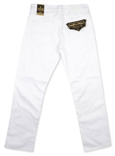 White Men's Loose Fit Jeans - Design Menswear