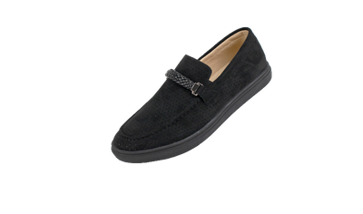 Men's Casual Shoes - Black Loafers Men Slip on Shoes - Men's Suede Shoes Men's Slippers - Design Menswear