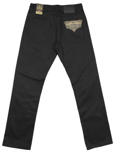 Black access apparel men's loose fit jeans - Design Menswear