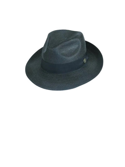 Bruno Capelo Black Men's Summer Straw Hat Casual Dress Style - Design Menswear