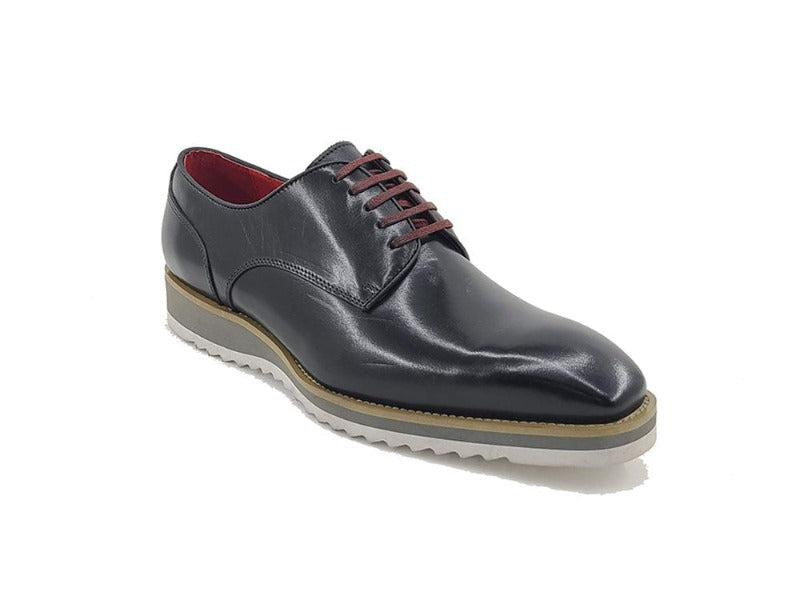 Carrucci Black Genuine Leather Men&