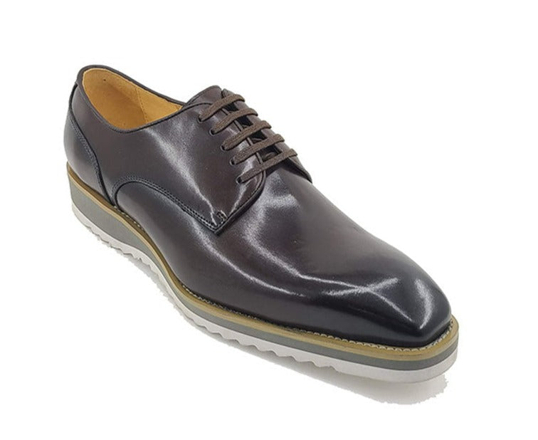 Carrucci Brown Genuine Leather Men&