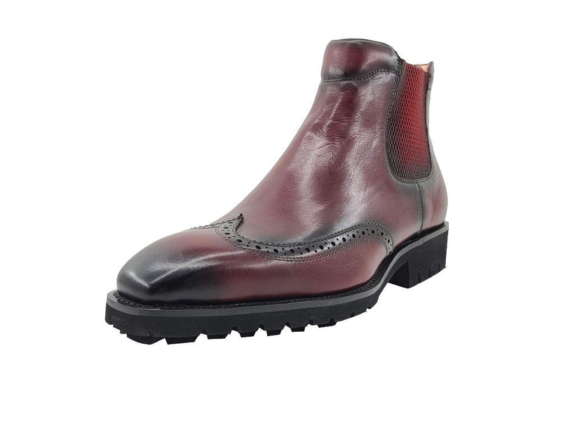 Carrucci Burgundy Slip On Men&