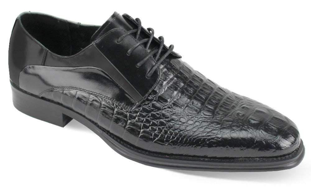 Men's black lace up dress shoes oxford genuine leather – DESIGN MENSWEAR