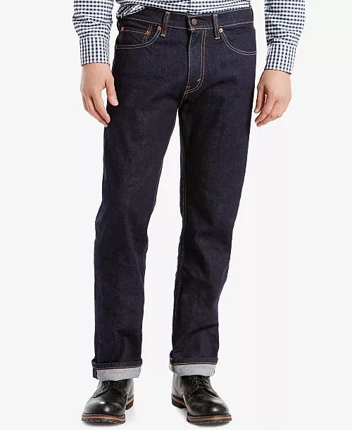 Levis Black Jeans 505 Regular-Fit Jeans - DESIGN MENSWEAR