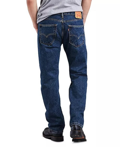 levi's 505 Blue Mens Jeans Regular Fit Jeans - DESIGN MENSWEAR
