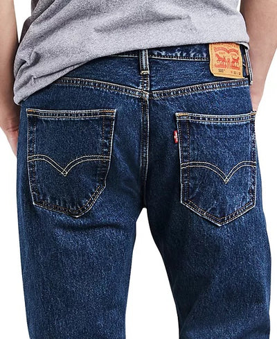 levi's 505 Blue Mens Jeans Regular Fit Jeans - DESIGN MENSWEAR