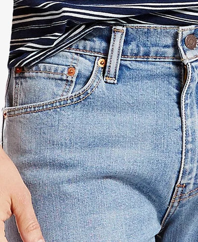 Levi's 505 Light Blue Regular-Fit Men's Jeans - DESIGN MENSWEAR