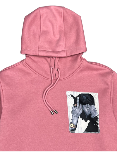 Pink Men's Pullover Graphic Hoodies Heavy Blend Tailored recreation - Design Menswear