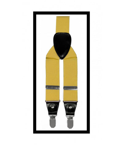 Yellow men's Suspenders by brand Q - Design Menswear