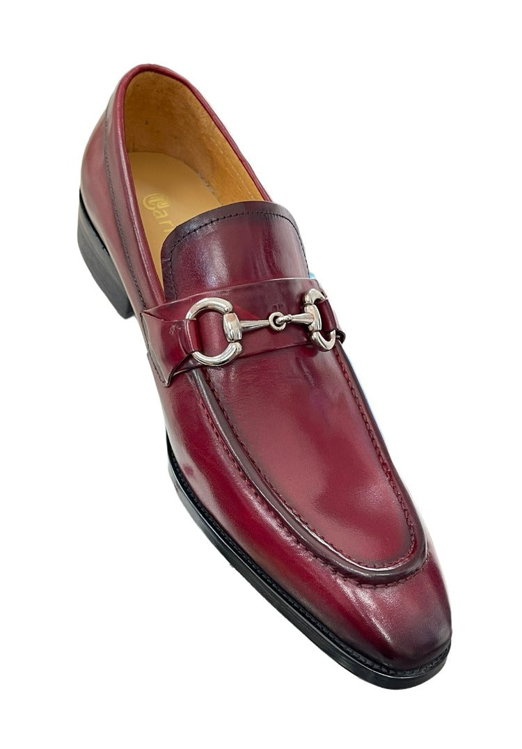 Carrucci Burgundy Leather Men&