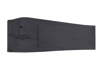 Dark Gray Men's Slim Fit Dress Pants Flat Front by Renoir - Design Menswear