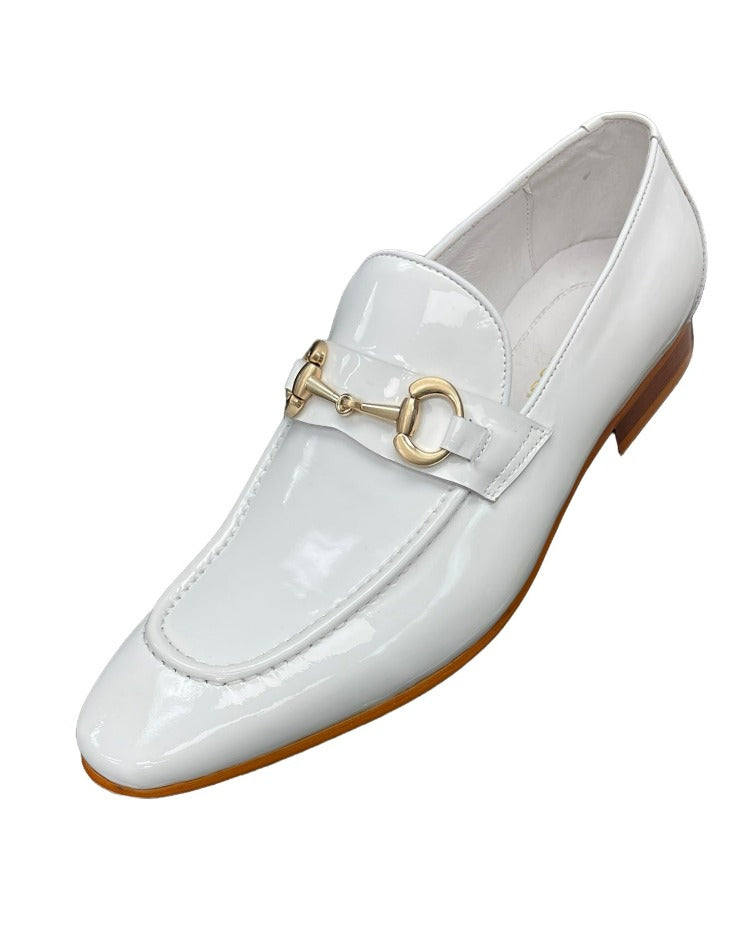 White patent leather dress shoes Clearance