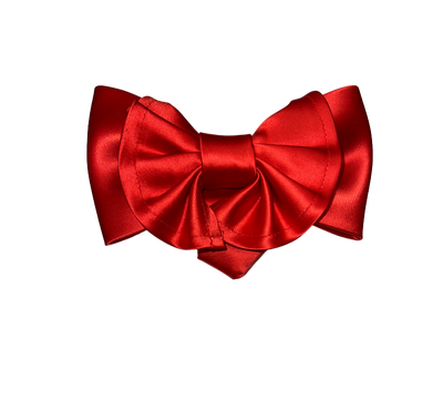 Men's Red Satin Big Bowties and Hanky - Design Menswear