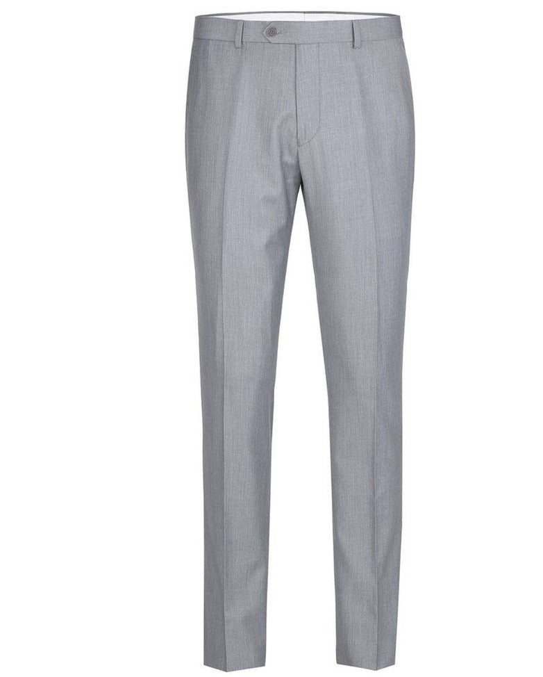 Renoir Gray Slim Fit Dress Pants Flat Front - Design Menswear